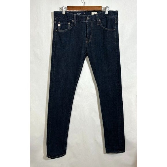 AG Adriano Goldschmied Mens Tellis Modern Slim Leg Jeans Blue 33X34 Cotton Blend - Picture 2 of 9